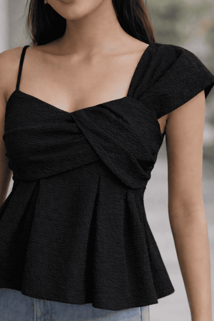 Noeiko Midnight Twist Slim-Fit Top
