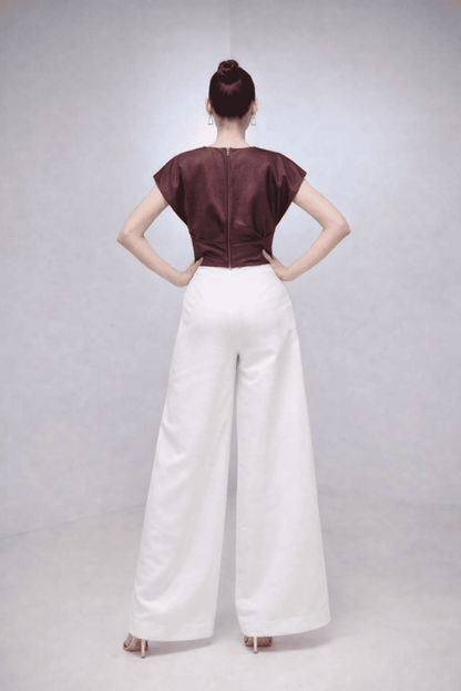 Noeiko Wine Twist Elegance Top