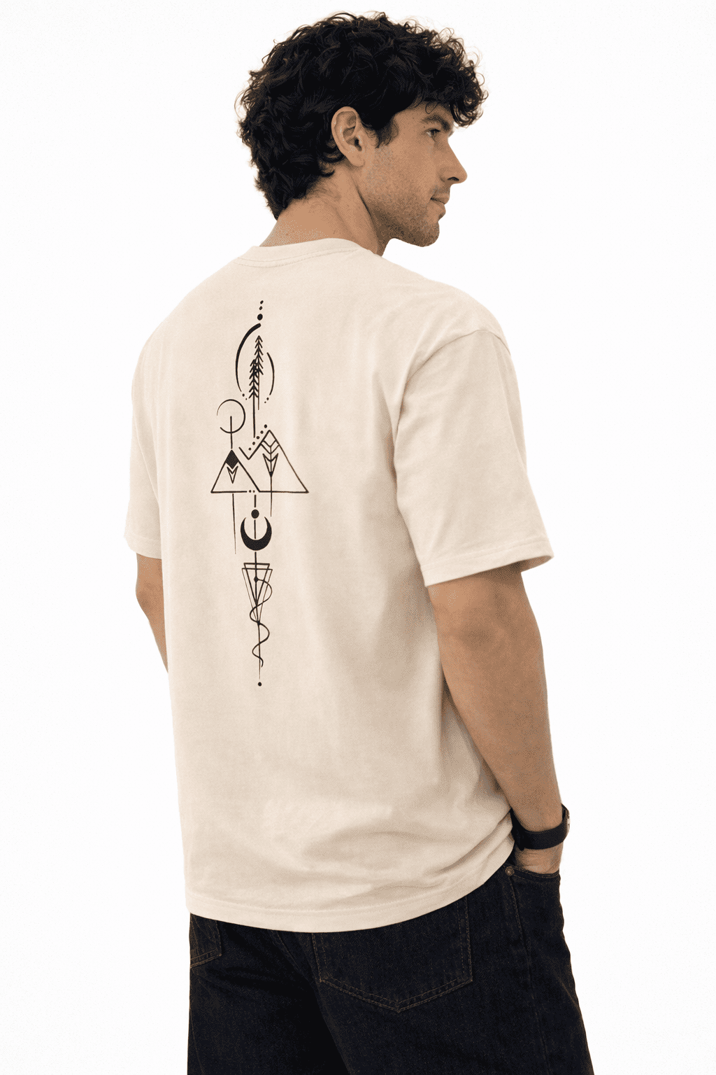 Noeiko Beige Core Oversized T-Shirt
