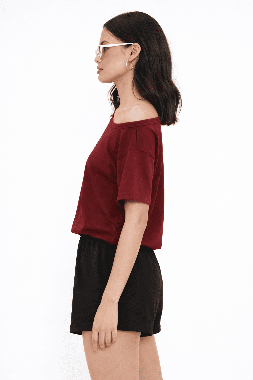 Noeiko League 30 Off-Shoulder Graphic Cotton T-Shirt