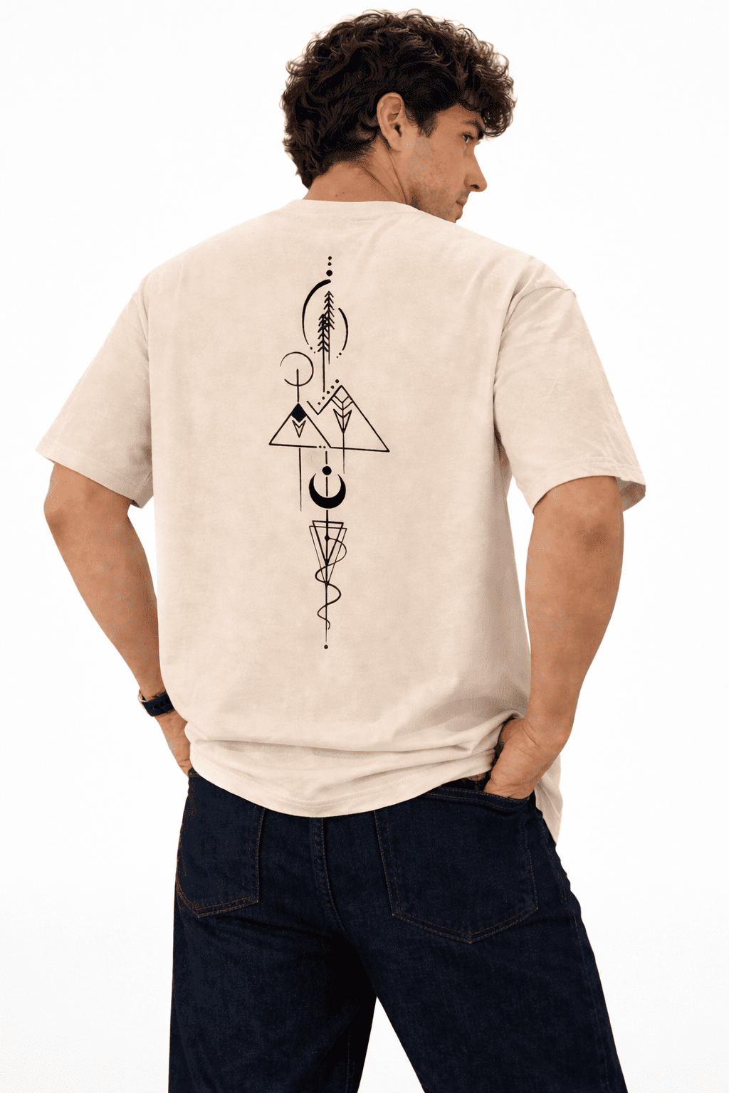 Noeiko Beige Core Oversized T-Shirt