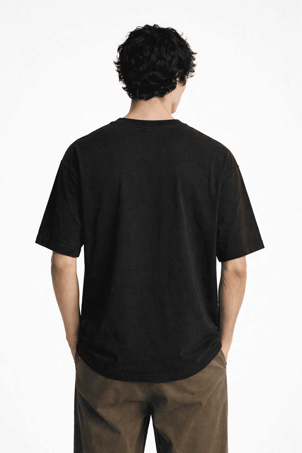 Noeiko Black Graphic Oversized T-Shirt