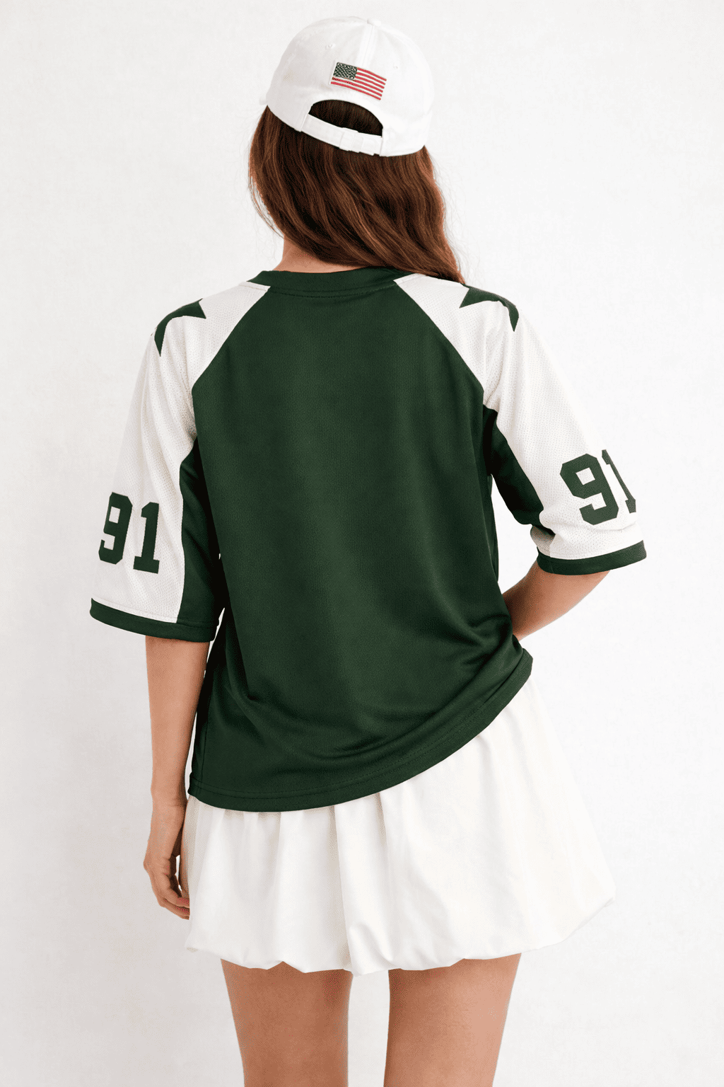 Noeiko Varsity 91 V-Neck Graphic Cotton T-Shirt