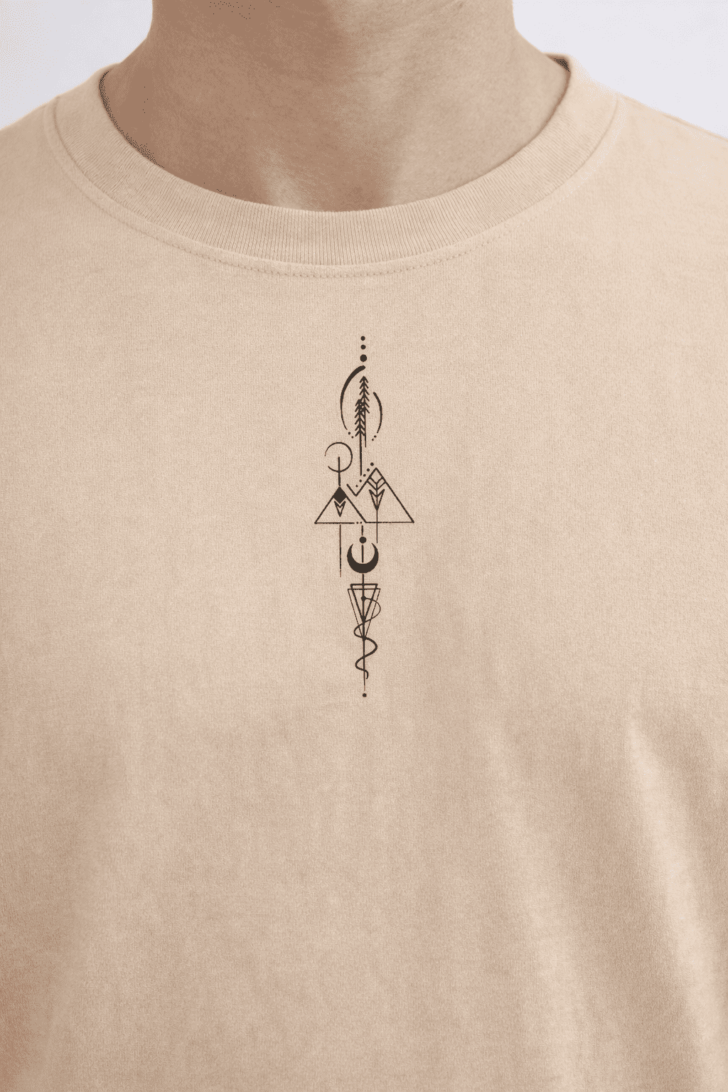 Noeiko Beige Core Oversized T-Shirt