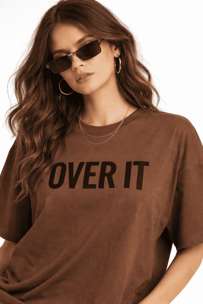 Noeiko Brown Attitude Oversized T-Shirt