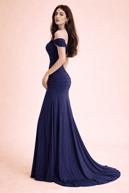 Noeiko Sapphire Silhouette Party Gown