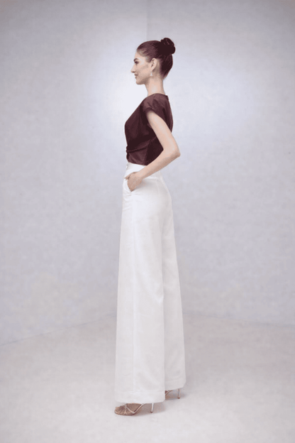 Noeiko Wine Twist Elegance Top