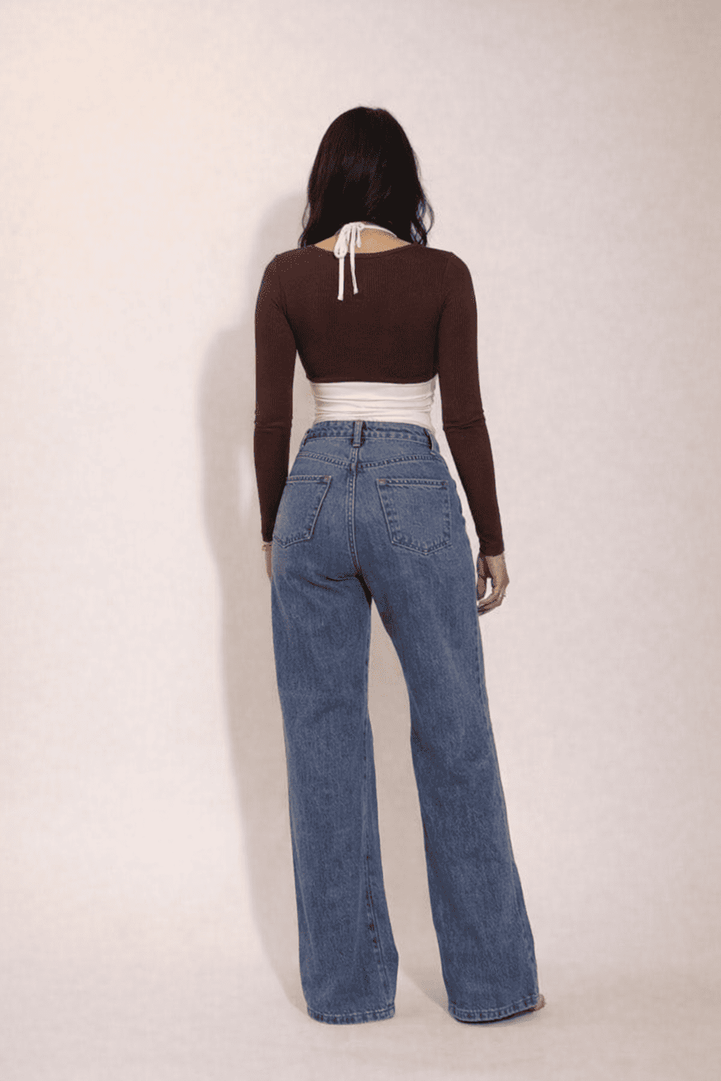 Noeiko Layered Tie-Up Crop Top