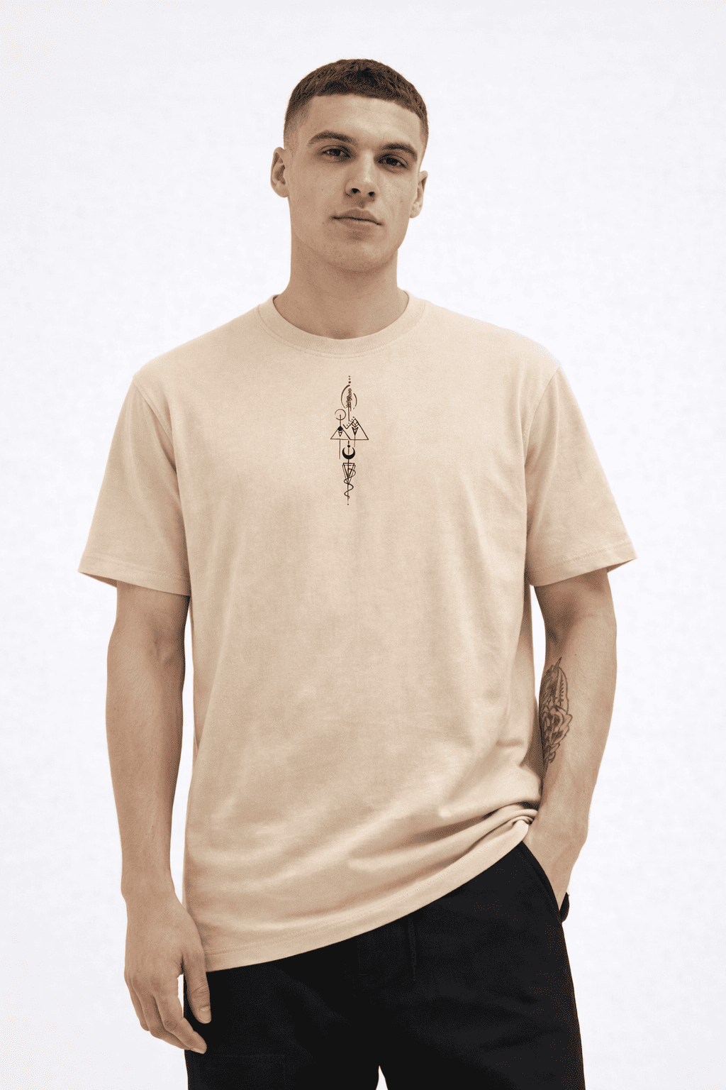 Noeiko Beige Core Oversized T-Shirt
