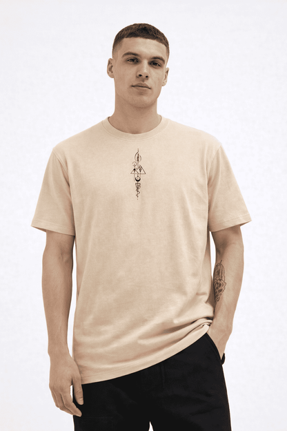 Noeiko Beige Core Oversized T-Shirt