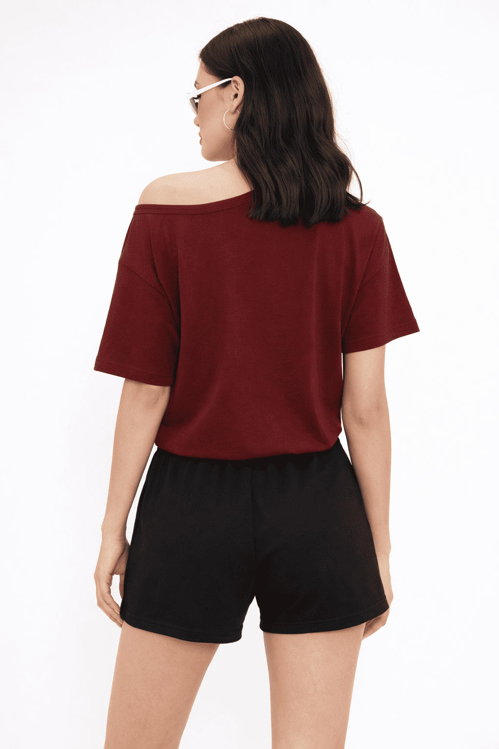 Noeiko League 30 Off-Shoulder Graphic Cotton T-Shirt
