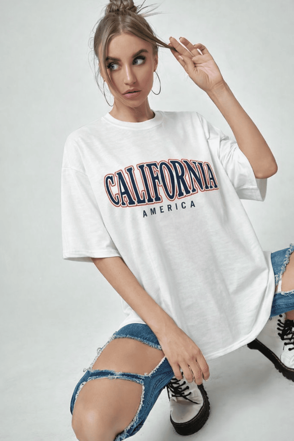 Noeiko Oversized Cotton Blend T-Shirt