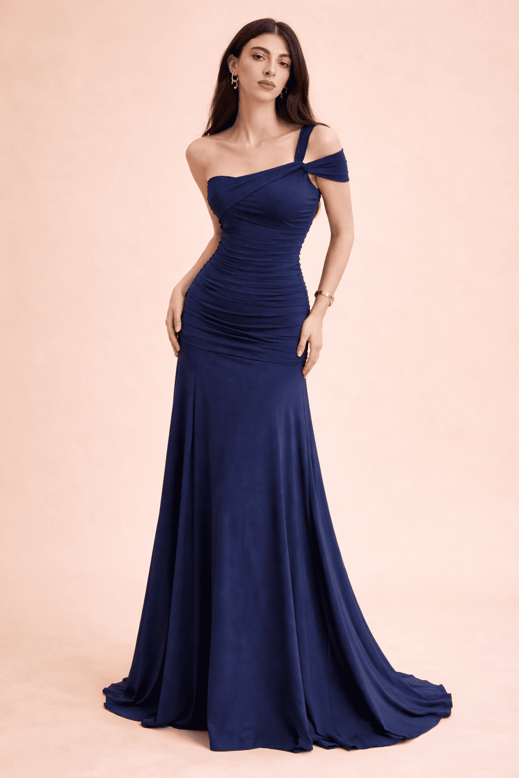 Noeiko Sapphire Silhouette Party Gown