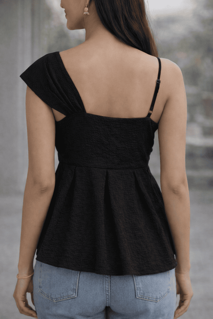 Noeiko Midnight Twist Slim-Fit Top