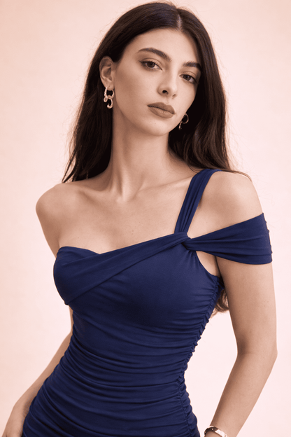 Noeiko Sapphire Silhouette Party Gown