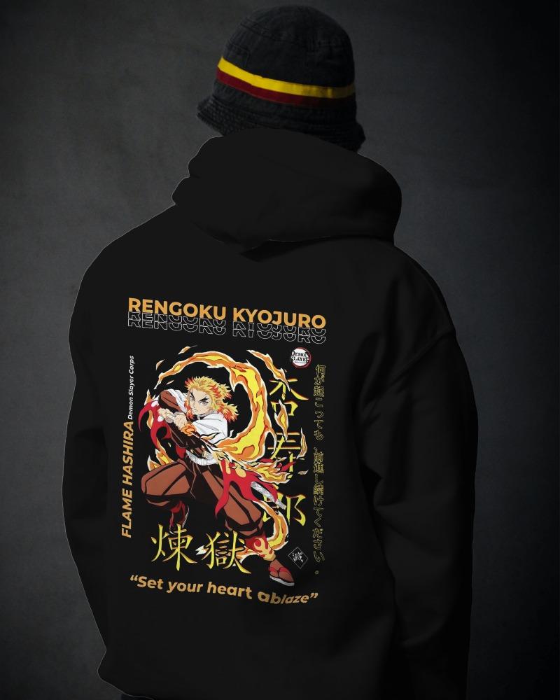 Noeiko – Rengoku Kyojuro – Flaming Spirit Limited Edition Anime Hoodie