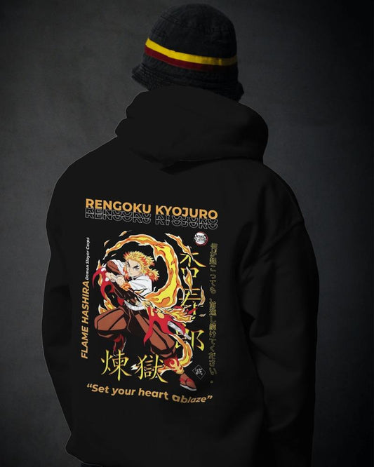 Noeiko – Rengoku Kyojuro – Flaming Spirit Limited Edition Anime Hoodie