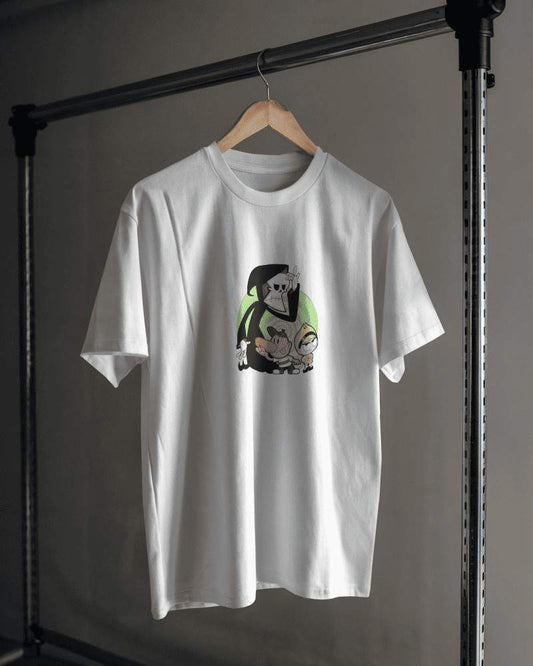 Noeiko - White Billy & Mandy Vintage Cartoon T-Shirt – 90s Kid Essential