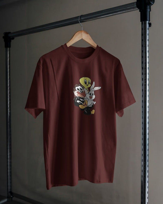 Noeiko - Wine Looney Tunes Baby Squad T-Shirt – 90s Throwback Edition