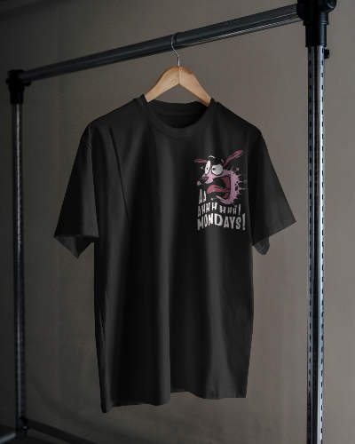 Noeiko - Black Courage Mondays T-Shirt – 90s Cartoon Throwback
