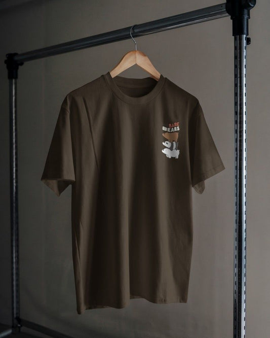 Noeiko - We Bare Bears Bros Unite – Classic Cartoon Drop Brown Tee Edition