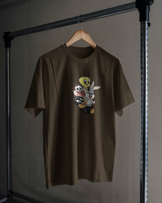 Noeiko - Looney Tunes Minis - Brown Nostalgia Tee