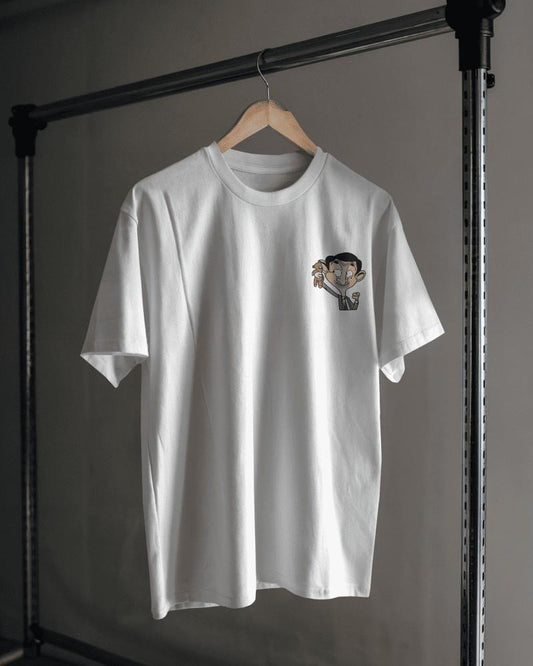 Noeiko - White Mr. Bean Animated Nostalgia T-Shirt – 90s Vibes Rewind