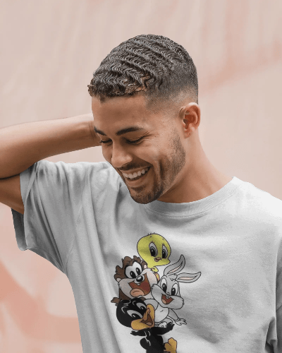 Noeiko - White Baby Looney Tunes Nostalgia T-Shirt – 90s Cartoon Squad Edition