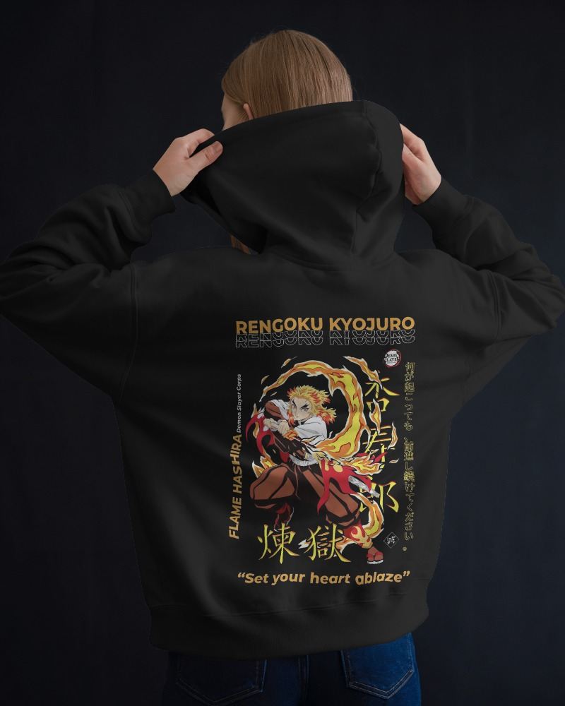 Noeiko – Rengoku Kyojuro – Flaming Spirit Limited Edition Anime Hoodie