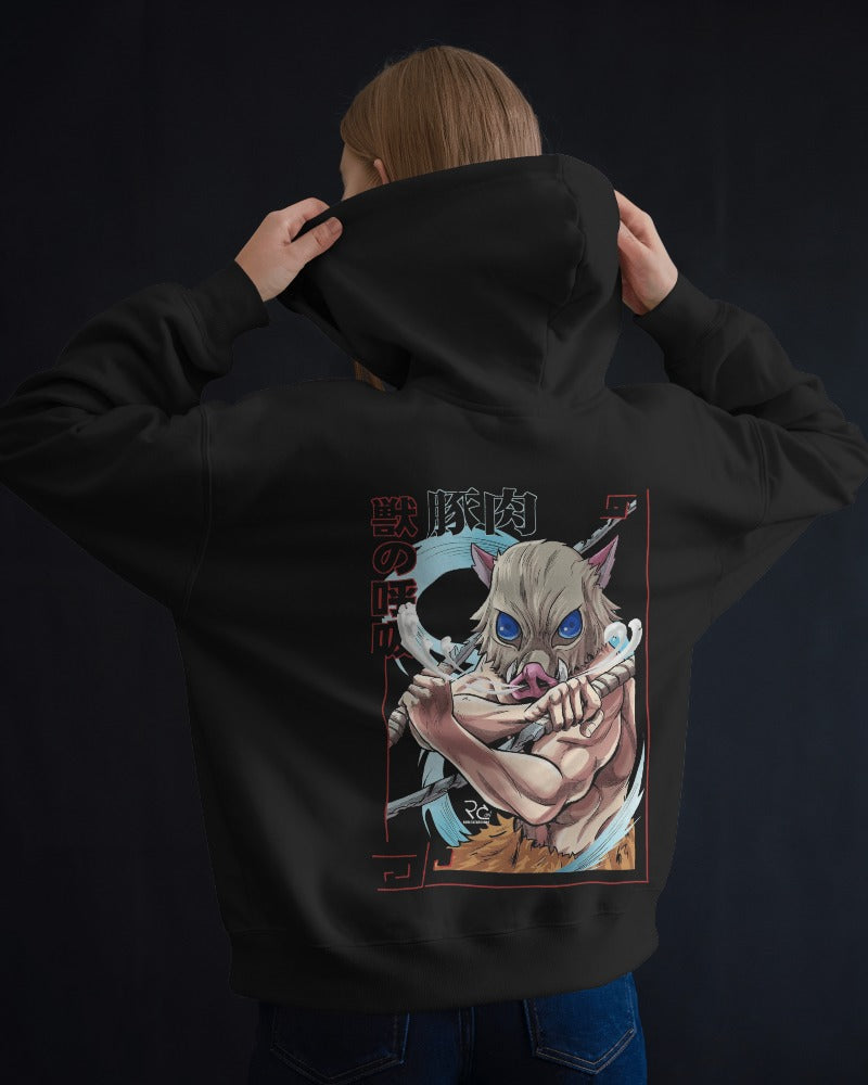 Noeiko – Demon Slayer Inosuke Hashibira Beast Breathing Limited Edition Anime Hoodie