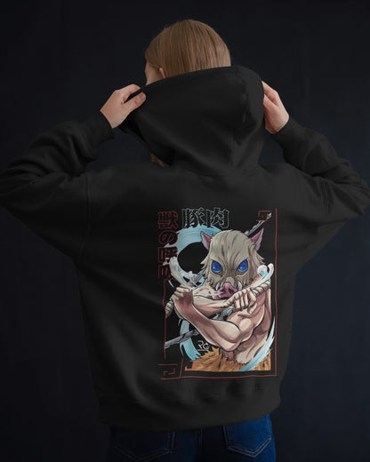 Noeiko – Demon Slayer Inosuke Hashibira Beast Breathing Limited Edition Anime Hoodie