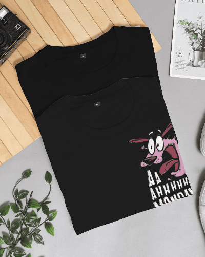 Noeiko - Black Courage Mondays T-Shirt – 90s Cartoon Throwback