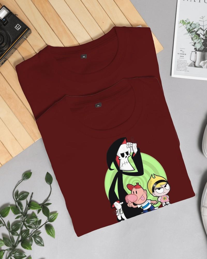 Noeiko - Billy & Mandy Wine Tee – 90s Cartoon Cult Classic
