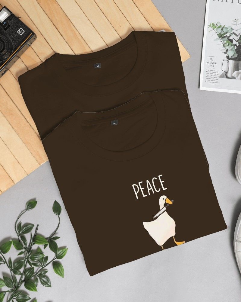 Noeiko - Rebel Duck Brown Tee – 90s Meme Chaos