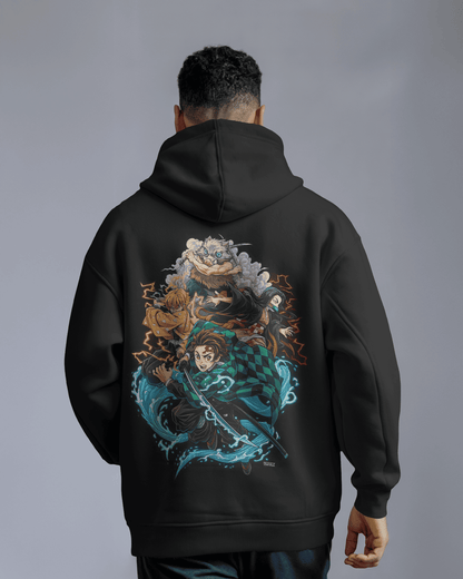 Noeiko – Demon Slayer Corps Tanjiro, Nezuko, Zenitsu & Inosuke Limited Edition Anime Hoodie